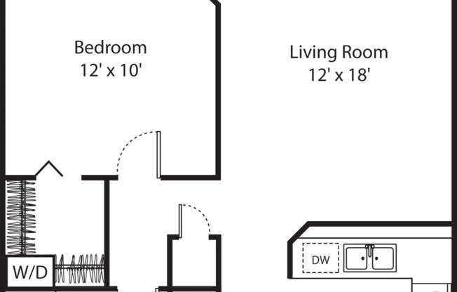 1 bed, 1 bath, 610 sqft, $2,213, Unit 136