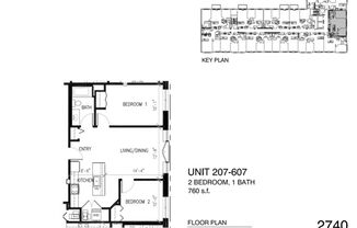 2 beds, 1 bath, 760 sqft, $2,695, Unit 2740-307