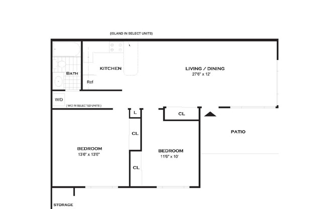 2 beds, 1 bath, 854 sqft, $3,007