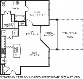 1 bed, 1 bath, 785 sqft, $1,339