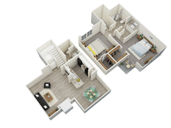 2 beds, 1.5 baths, 1,061 sqft, $1,190