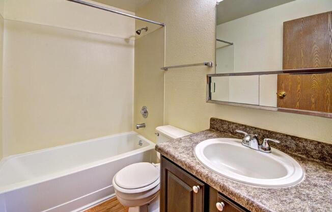 Maple Pointe Vacant Apartment Upgraded Bathroom