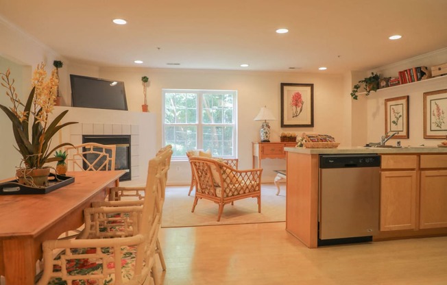 Kitchen And Living Area at The Residences at Brookside Commons, Owings Mills, MD, 21117