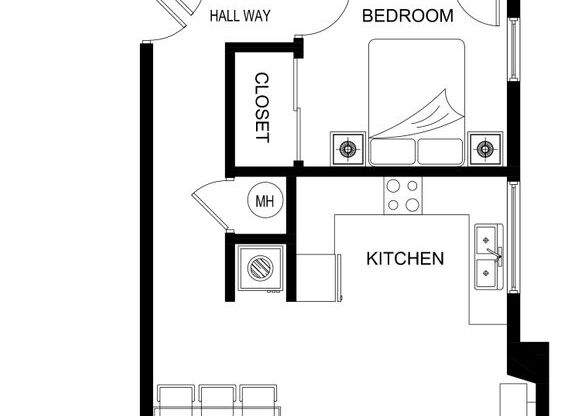 3 beds, 2 baths, 1,050 sqft, $2,932, Unit 104