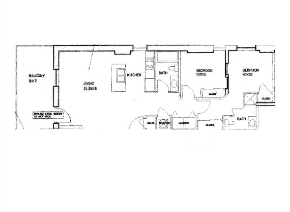 2 beds, 2 baths, 1,055 sqft, $2,798, Unit 205