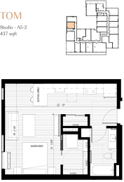 Studio, 1 bath, 437 sqft, $1,315