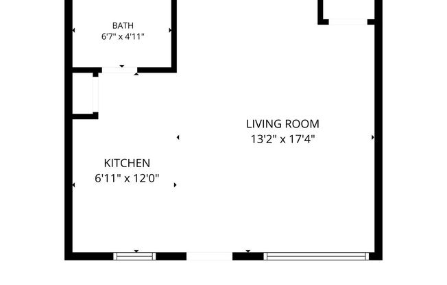1 bed, 1 bath, 450 sqft, $825, Unit 4