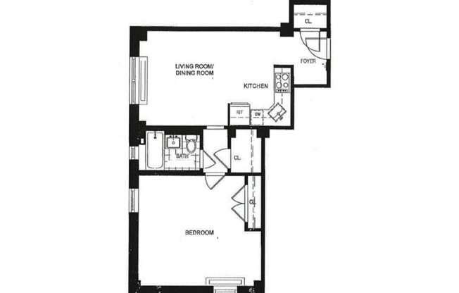 1 bed, 1 bath, $4,700, Unit 302