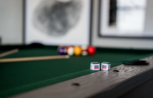 Pool Table in the Game Room