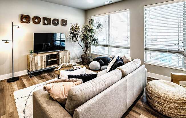 Living Room at Sterling Prairie Trail North in Ankeny, IA