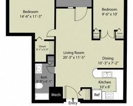 Partner-provided photo for $1195 unit