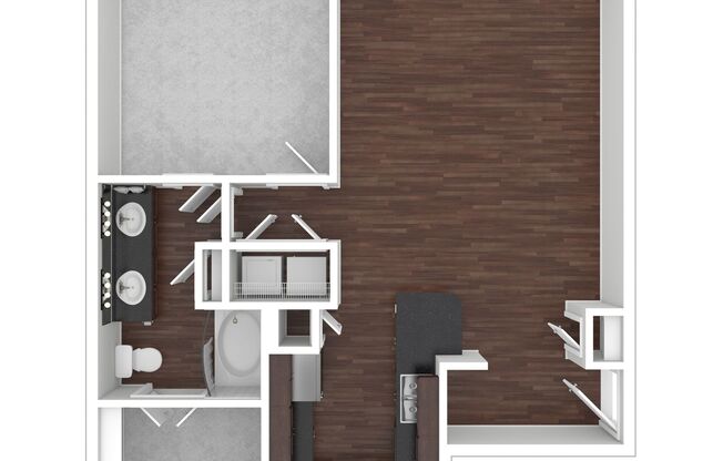 1 bed, 1 bath, 957 sqft, $1,470