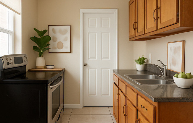 3/2 home available in Bunche Manor featuring a fenced yard, screened enclosure, den, and a spacious bonus room