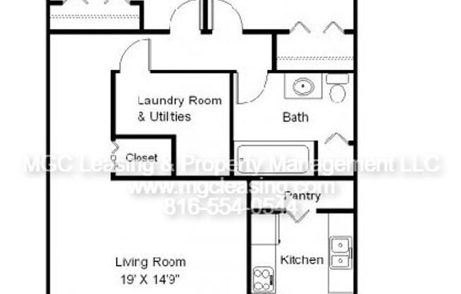 2 beds, 1 bath, $950, Unit 1560-A E 125th St