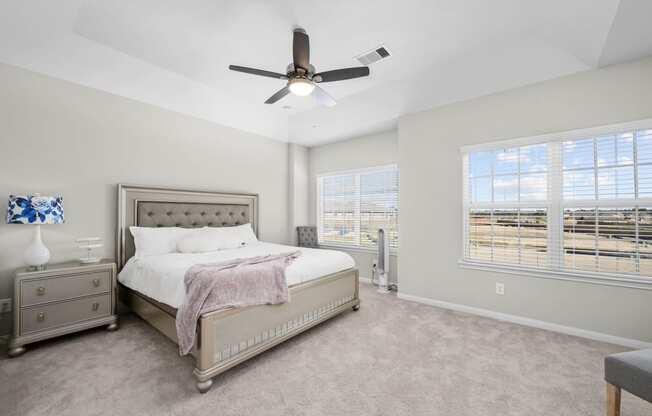 Bedroom With Expansive Windows at Clearwater at Balmoral Apartments, TBD MANAGEMENT, Atascocita