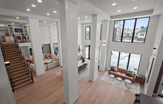 Impressive multi-story clubhouse with fireplace and WiFi