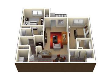 2 beds, 2 baths, 1,178 sqft, $1,390
