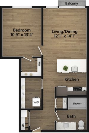 1 bed, 1 bath, 794 sqft, $2,973