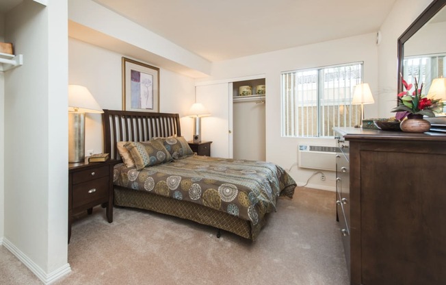 Bedrom at Valley View Senior Villas in Garden Grove, CA.