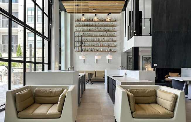 social kitchen with indoor/outdoor space