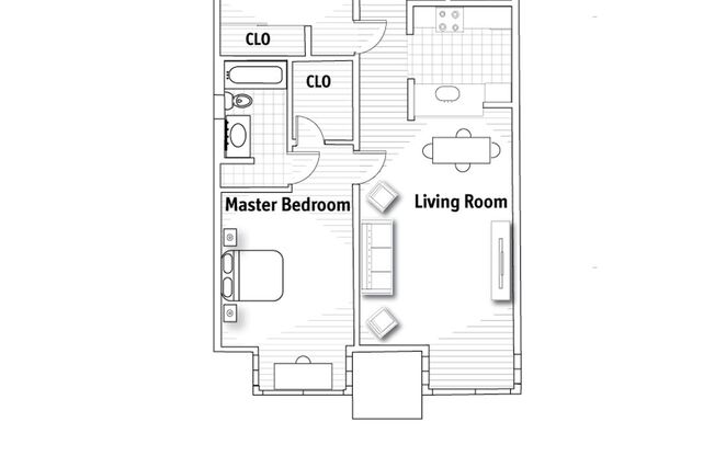 2 beds, 2 baths, 950 sqft, $2,745, Unit 301