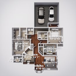 3 beds, 2 baths, 1,445 sqft, $2,409