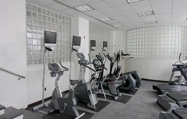 Two Fitness Centers, with Cardio and Strength Equipment at Quebec House, Washington, 20008