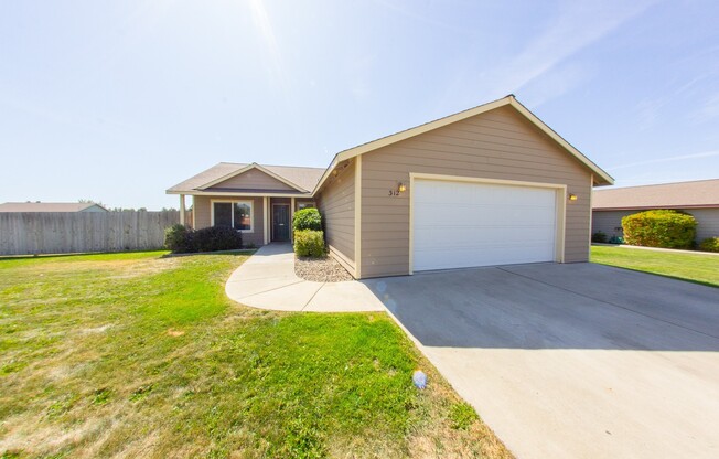 Open Floor Plan Home with Large Fenced Yard