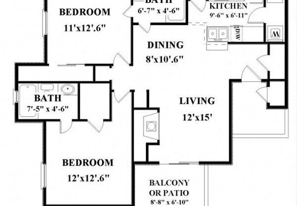 2 beds, 2 baths, 942 sqft, $1,695