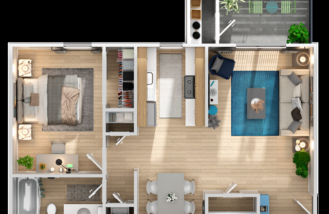 1 bed, 1 bath, 680 sqft, $1,614