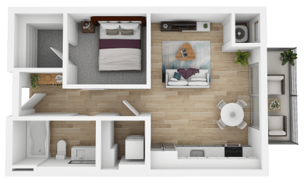 1 bed, 1 bath, 538 sqft, $1,525