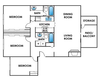 3 beds, 2 baths, 1,414 sqft, $2,237