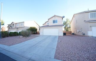Great 3 bed 2.5 bath two story home in gated community in North Las Vegas.