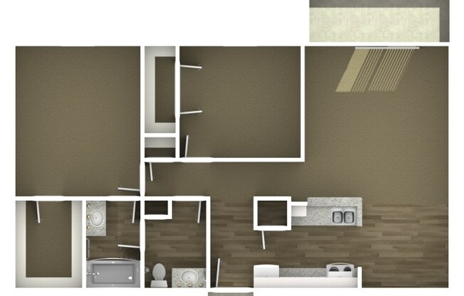 2 beds, 1 bath, 866 sqft, $1,045