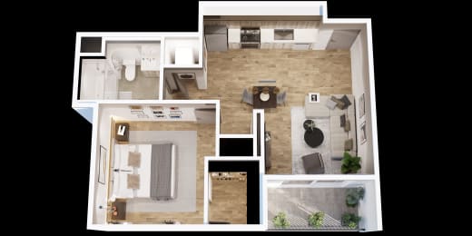 1 bed, 1 bath, 687 sqft, $2,795