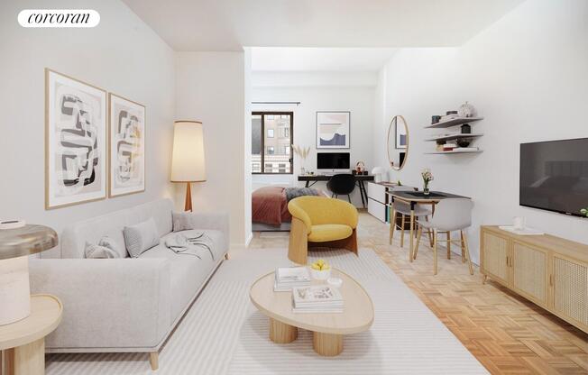 Studio, 1 bath, 484 sqft, $2,950, Unit 6Q