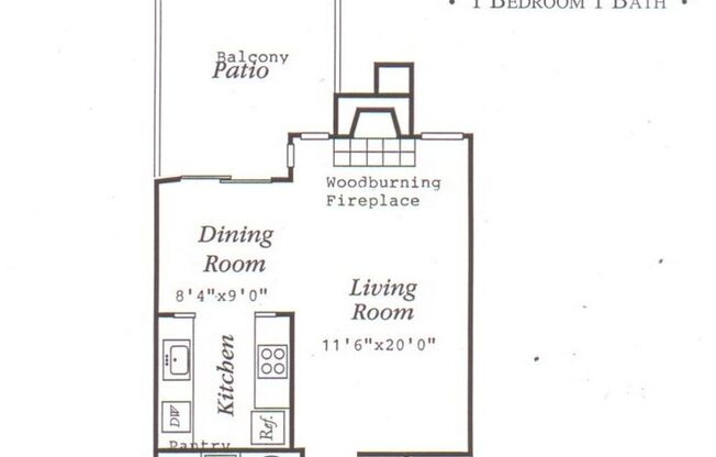 1 bed, 1 bath, 700 sqft, $1,400, Unit 503