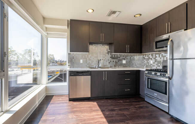 Kitchen with Stainless Steel Appliances