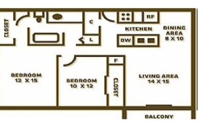 2 beds, 1 bath, 950 sqft, $699