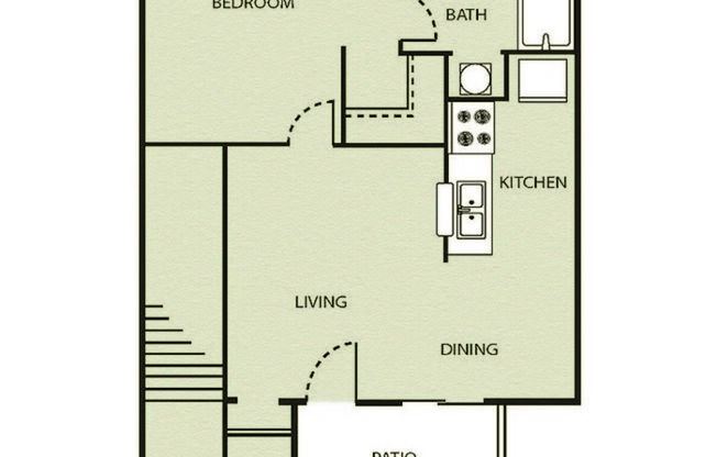 1 bed, 1 bath, 500 sqft, $681