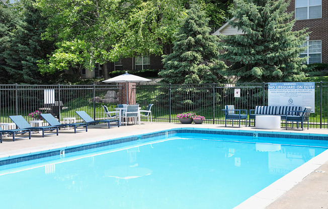 Sparkling Pool at The Landings in Bellevue, NE