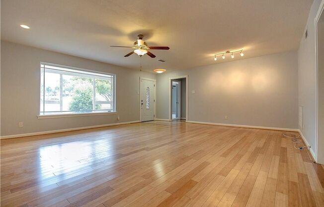 Completely updated 3 bed 2 full bath home on a large lot walking distance to schools.