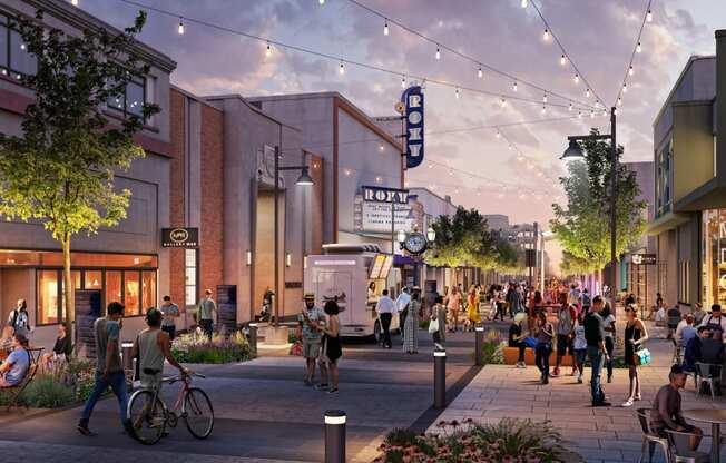 Neighborhood Street at Marina Square, Bremerton, Washington