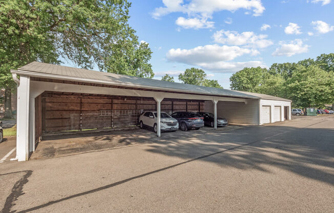 apartments complex with carports