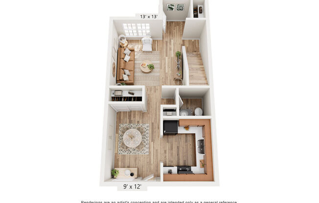 2 beds, 1.5 baths, 1,067 sqft, $1,600