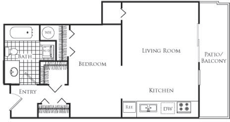 Studio, 1 bath, 585 sqft, $1,800, Unit 237