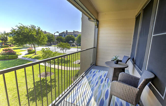 Breezy balcony at Landing at Round Rock, Round Rock, TX, 78681