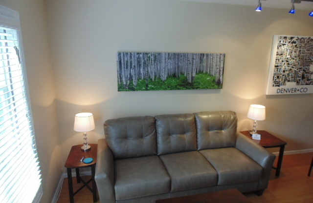 Fully furnished, short term, serviced townhome.  In the heart of Downtown Boulder.
