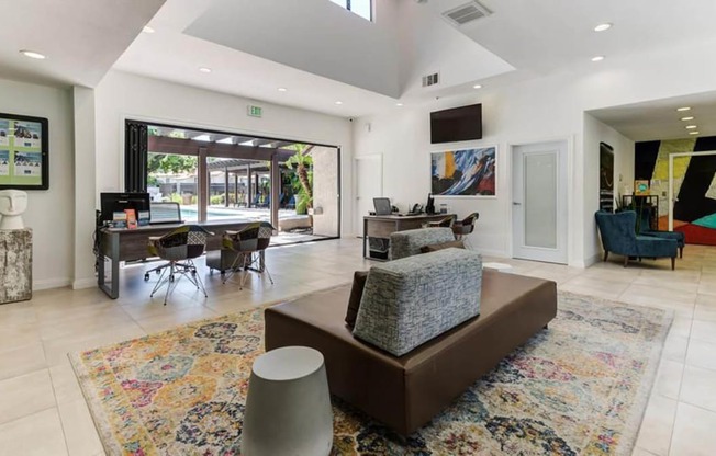 Spacious Lobby at The Park Apartments, California