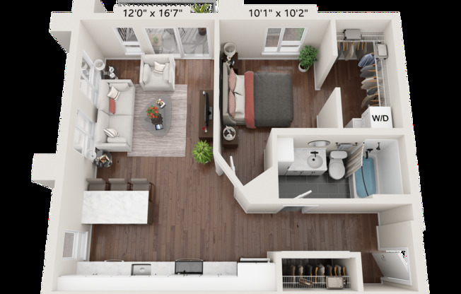 1 bed, 1 bath, 706 sqft, $1,500, Unit 539